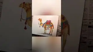 Acrylic Painting || Desert Camel || Varnish