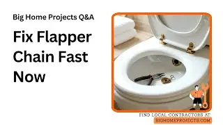 Adjust Toilet Flapper Chain Slack Trim Test