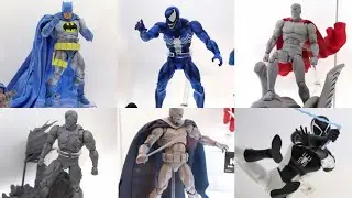 New Mafex Batman Superman Venom & much more action figures on display