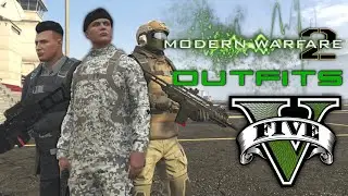 GTA V - MW2 Inspired Outfits! Roach, General Shepard, Makarov | Call of Duty Uniforms!