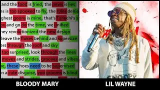 Lil Wayne - Bloody Mary [Rhyme Scheme] Highlighted
