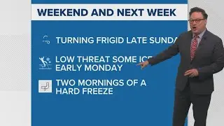 Weather Impact Alert: Frigid temps to begin next week; hard freeze likely