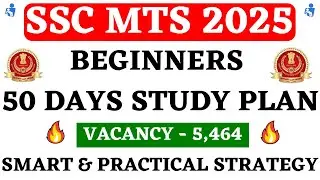 SSC MTS 2025 50 Days Study Plan For Beginners in Tamil | SSC MTS 2025 Strategy in Tamil