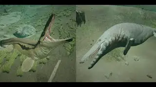 Path of Titans - Tylosaurus vs. Mosasaurus