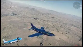 Trying the mission editor on the War Thunder test flights