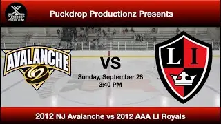 2012 AAA Royals VS NJ Avalanche