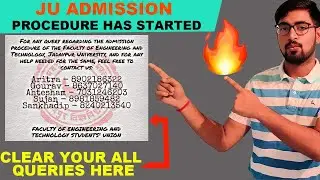 JU ADMISSION PROCEDURE HAS STARTED || CLEAR YOUR ALL QUERIES HERE || JADAVPUR UNIVERSITY ||