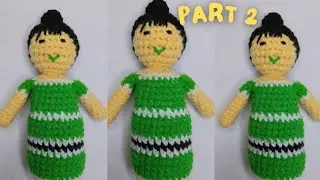 How To crochet Galo Traditional Doll For Beginners|| Crochet Galo doll step by step tutorial(part 2)