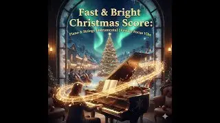 Fast & Bright Christmas Score: Piano and Strings Instrumental | Festive Focus Vibe