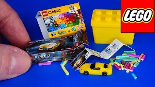 The smallest set LEGO Classic Brick Box and Toyota GR Supra 76901 Toy Set  Unboxing