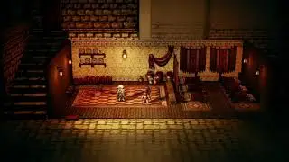 Master's favorite dancer. Jealousy. Primrose Azelhart. Prologue. Octopath Traveler . Nintendo Switch