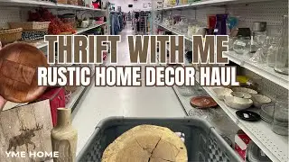 *NEW* Thrifting at GOODWILL for RUSTIC WINTER DECOR/ Home Decor Thrift with Me & HAUL