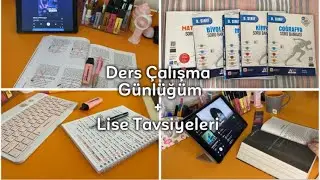 Ders Çalışma Günlüğüm || Liseye Geçenlere Tavsiyeler 