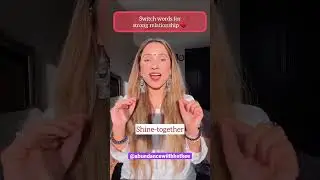 Switch words for strong relationship&hearts;️ #numerologist #lifecoach #tarot #switchwords #manifestation