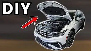 How To Open And Close The Hood - Volkswagen Tiguan [2018-2024]