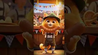 Мяу-путешествия! С котиком Сэмом | Германия 🇩🇪 #мультик #animation #ai #cartoon #germany
