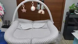 ibelbaby - twins baby lounger nest bed, baby gym playmat