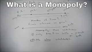 What is a monopoly?  An economic definition