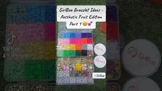 Summer Clay Bead Bracelet ideas - Aesthetic Fruit Edition🤩💕 GirlBae Kit available on Amazon
