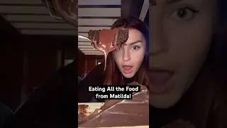 Eating all the food from Matilda! 📍Fork n&rsquo; Film #foodie #shorts #matilda #eating #nycfood #cake