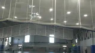 Made in America LED High Bay Lights for the gymnasium at Episcopal Academy