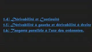 Dérivation Terminale - Cours complet pour le bac : Continuité , Dérivabilité et tangente verticale 
