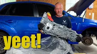 WRX gets new transmission installed.