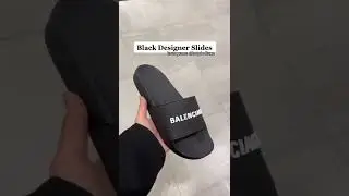 LUXURY MUST HAVES: BLACK DESIGNER SLIDES