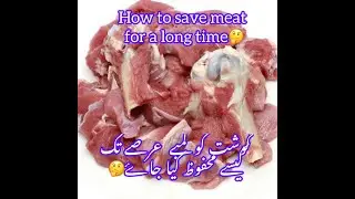 How to store meat wisely😇without having mess into freezer