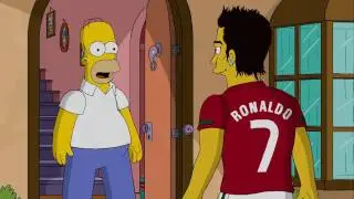 Anuncio Spot Nike Football: Escribe el futuro - Escena Homer Simpson y Cristiano Ronaldo