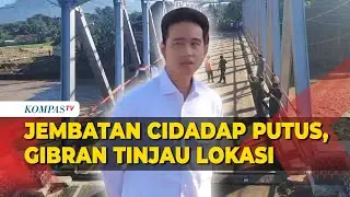 Momen Gibran Tinjau Jembatan Cidadap yang Putus Akibat Banjir Bandang