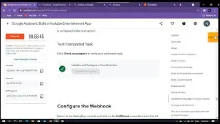Qwiklab: Google Assistant: Build a Youtube Entertainment App[GSP487]