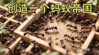 沉浸式养蚂蚁大合集，创造一个蚂蚁帝国怎么样呢？上帝视角看蚁群如何繁衍！#蚂蚁
