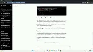 proper indentation in python