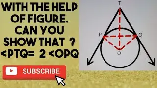 Circles | problem based on tangent to circle.#maths #education #cbseboard 
