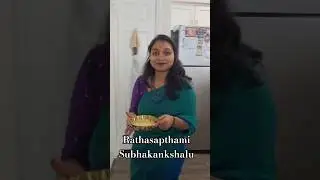 rathasapthami Subhakankshalu ☀️ #viral #food #usa #festival #festivevibes #india #traditional #reel