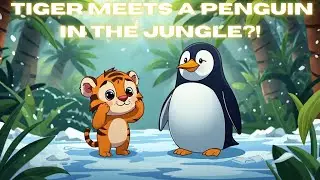 🐯 Tiger Meets a Penguin in the Jungle?! ❄️🐧 Crazy Animal Comedy