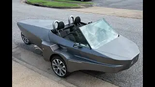 Dragonfly - the next generation three wheel car. 200-Horsepower