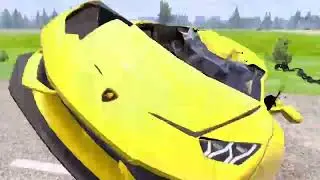 Cars vs Double Chain - BeamNG.drive