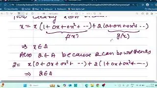 Lec 16.12: Polynomial Rings Q26: Z[x] is not a principal ideal domain(Gallian)