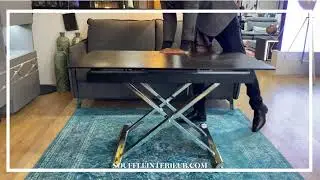 Table basse transformable en table haute c&eacute;ramique - Souffle d'int&eacute;rieur
