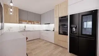 (sid house) visite 3d : conception d'une cuisine moderne