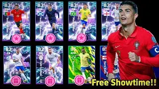 Бесплатный набор наград Showtime 🎁X7 Player Rewards Pack, открывающий Efootball 2026 Mobile 🤩🤩🤩 Н...