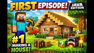 Minecraft Survival Episode 1 | Making First House 🏡 | Minecraft Gameplay Hindi #MinecraftEpisode1