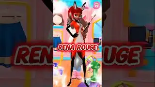 RENA ROUGE (Miraculous) makeover by My Talking Angela 2 #cosplay #miraculous #ladybug #shorts #like