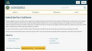 CDTFA California Simple 'ZERO' Sales Tax Return selling on eBay (&/or Facebook shops) ONLY!