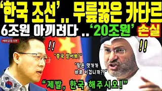 20조 투자 실패.. 한국 조선에 무릎 꿇고 역대급 후회 중인 카타르..전세계 경악! |해외감동사연