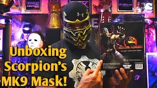 Trick or Treat Studios Scorpion MK9 Deluxe Mask! : UNBOXING