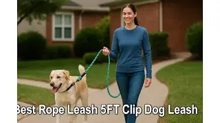 🐕 Taglory Rope Dog Leash 5 FT with Comfortable Padded Handle | Best Rope Leash 5FT Clip Dog Leash 🦴