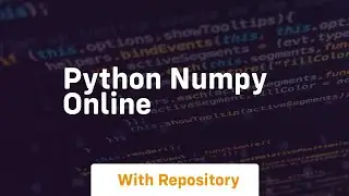 python numpy online